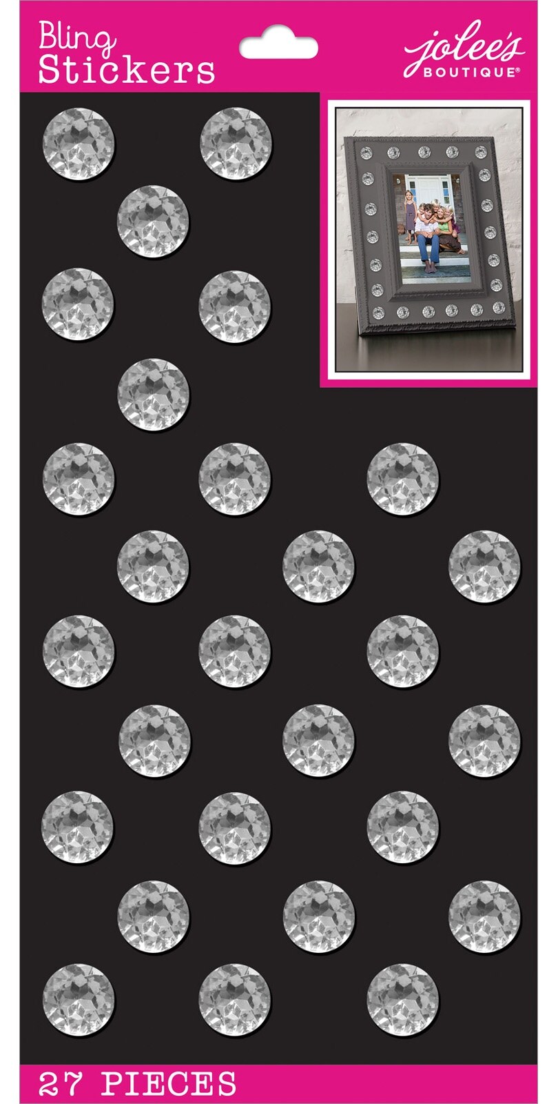 Jolee&#x27;s Boutique Themed Stickers-Medium Clear Gems
