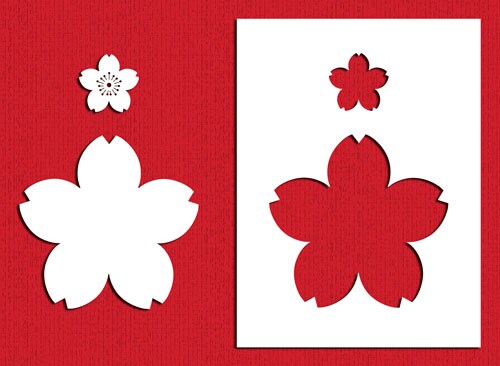 Dogwood Flower Cake Stencil | C499 by Designer Stencils | Cake Decorating Tools | Baking Stencils for Royal Icing, Airbrush, Dusting Powder | Reusable Plastic Food Grade Stencil for Cakes | Easy to Use & Clean Cake Stencil