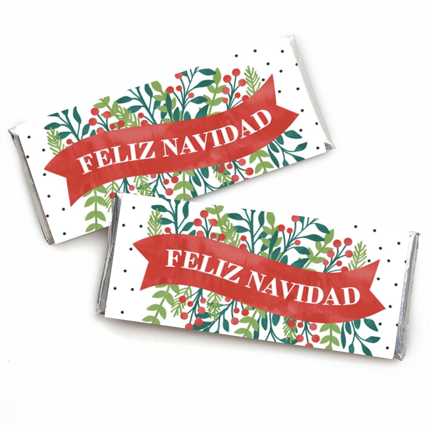 Big Dot Of Happiness Feliz Navidad Candy Bar Wrapper Holiday And 