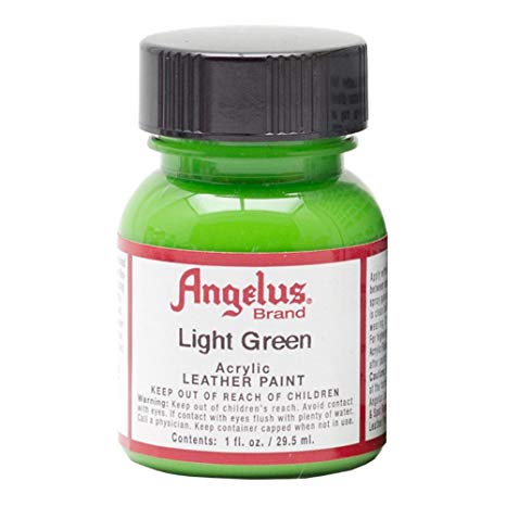 Angelus Shoe Polish Acrylic Leather Paint 1 oz. Bottle Light