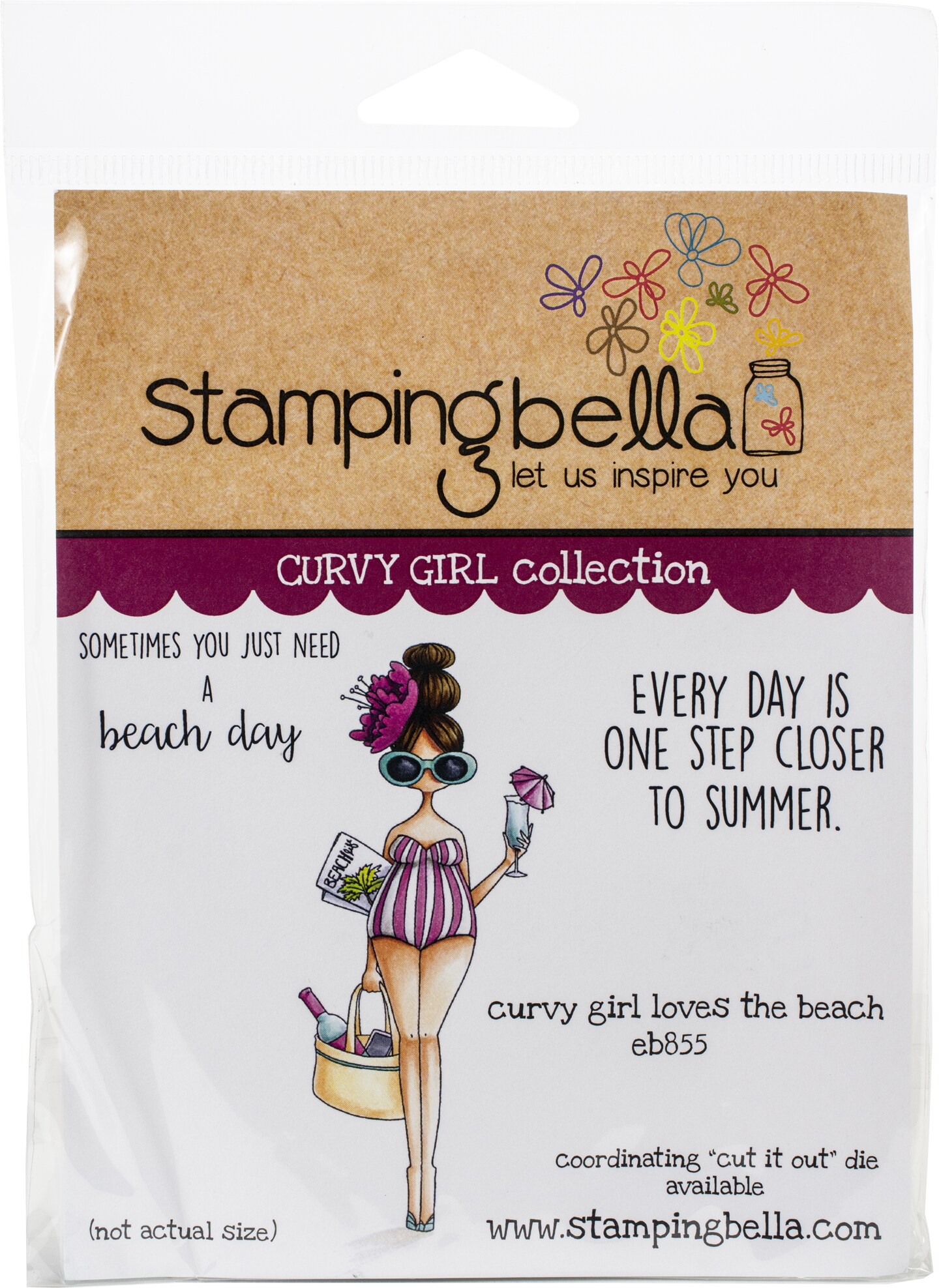 Stamping Bella Cling StampsCurvy Girl Loves The Beach Michaels