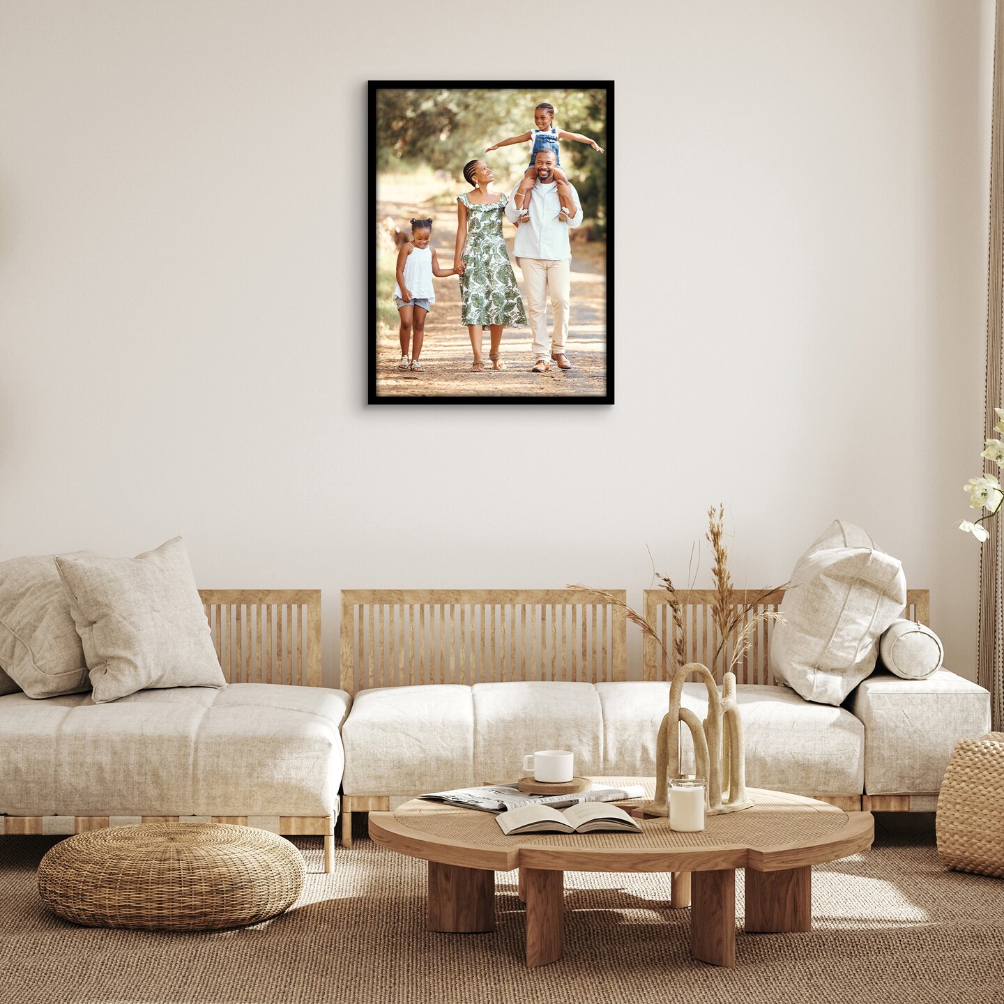 Americanflat Poster Frame - Perfect Frame for Photos and Artwork - Large Picture Frame - Polished Plexiglass - Hanging Hardware with Horizontal and Vertical Display