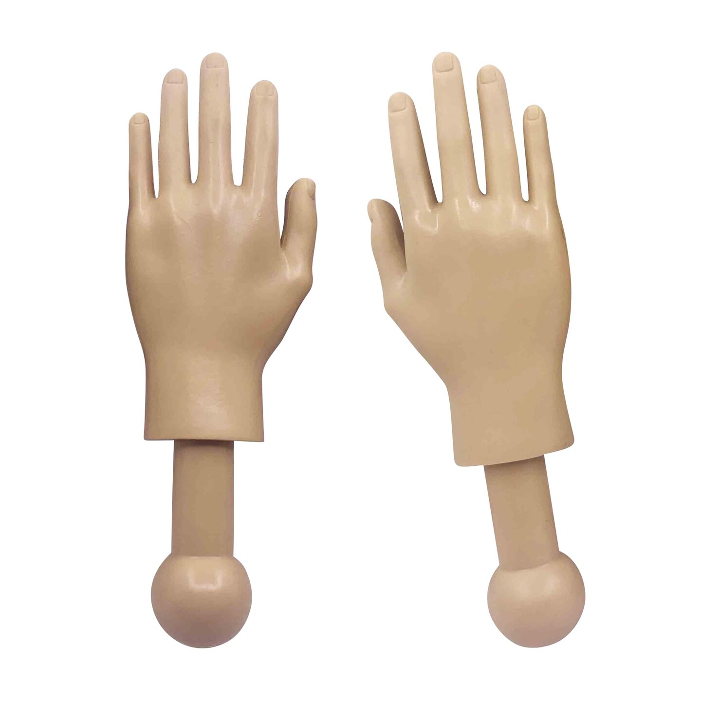Tiny Hands 4.5-Inch Novelty Toys | Left and Right Hands, Beige
