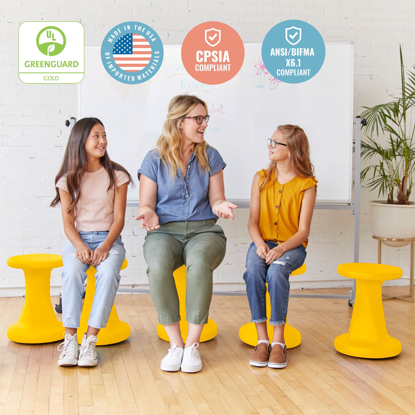 Twist Wobble Stool, 18in Seat Height, Active Seating