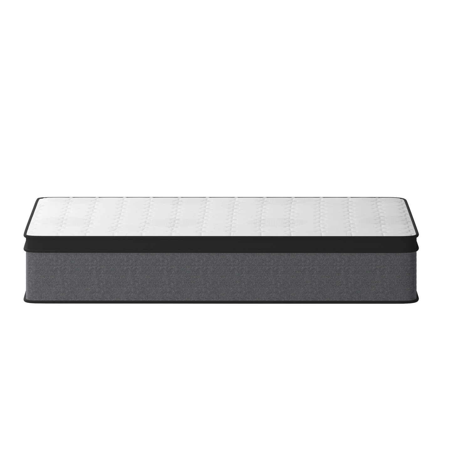 Merrick Lane Lofton Full Size 13&#x22; Euro Top Mattress in a Box with Hybrid Pocket Spring and Foam Design for Supportive Pressure Relief