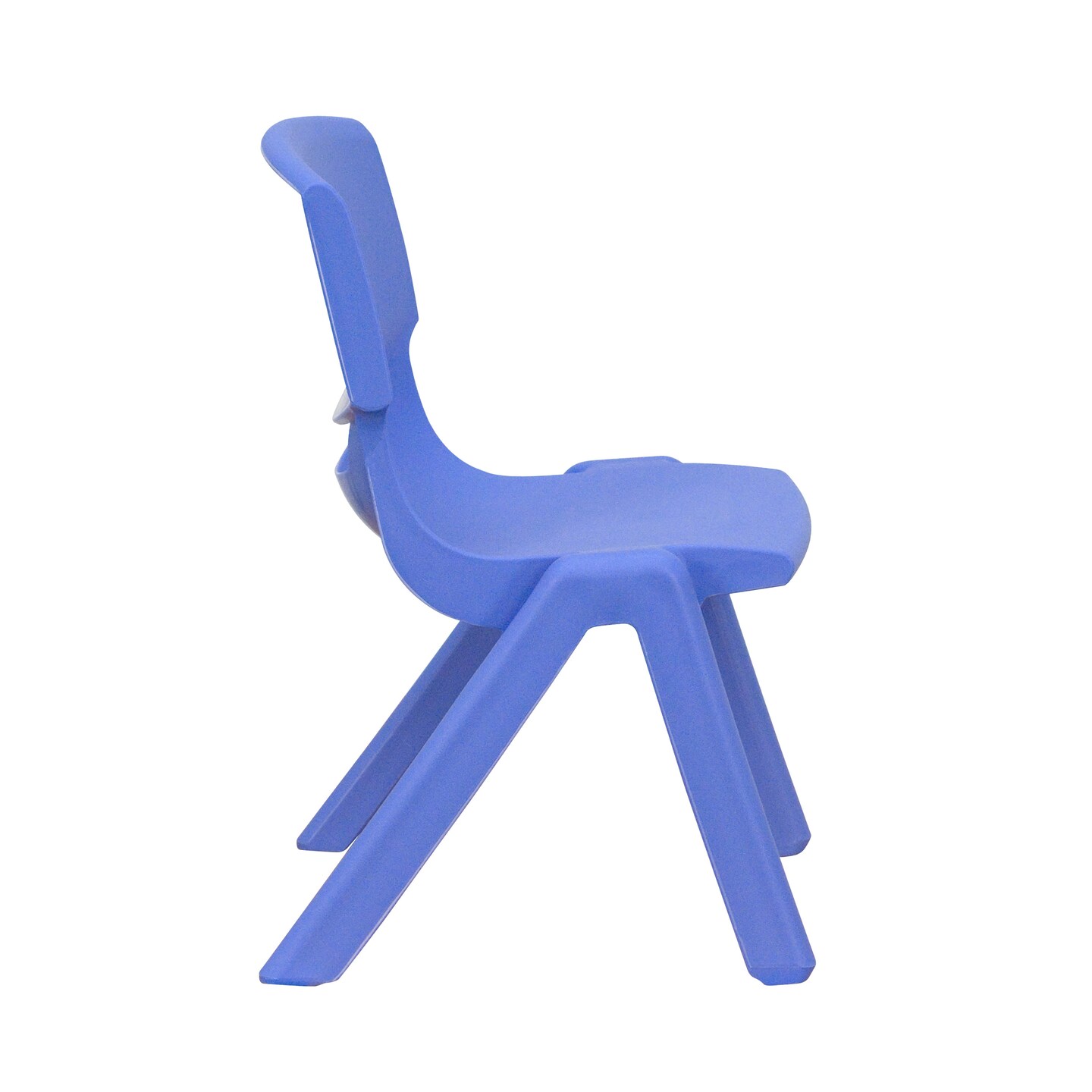 Emma and Oliver 2 Pack Plastic Stackable School Chair with 10.5&#x22;H Seat, Preschool Chair
