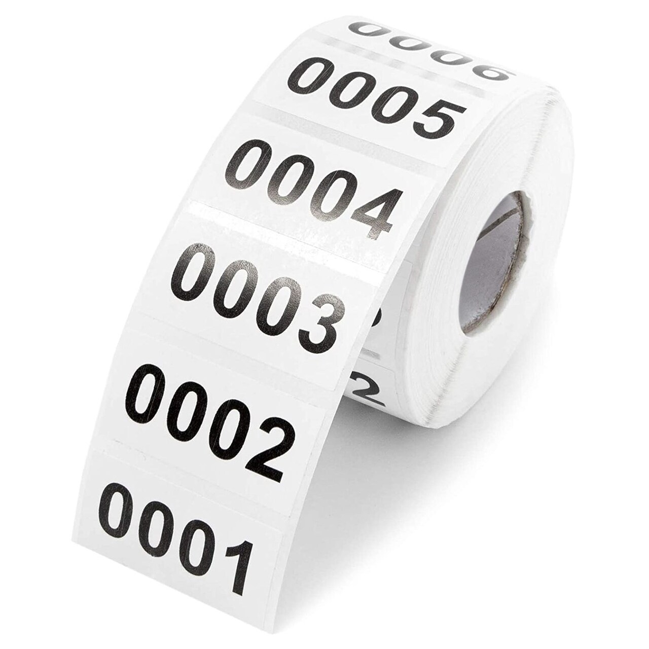 0001-1000 Count Inventory Numbered Stickers Roll, Self-Adhesive ...
