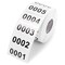 0001-1000 Count Inventory Numbered Stickers Roll, Self-Adhesive ...
