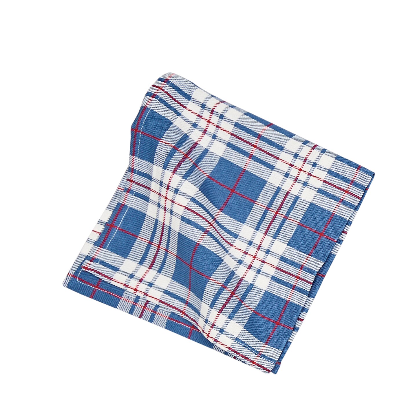 Parker Blue &#x26; Red Plaid July Fourth Napkin Set of 6