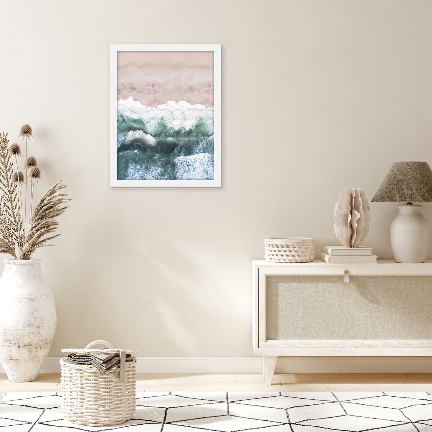 Americanflat Gallery Poster Frame - Wooden Picture Frame for Wall Art - Plexiglass Cover - Hanging Hardware for Horizontal or Vertical Display