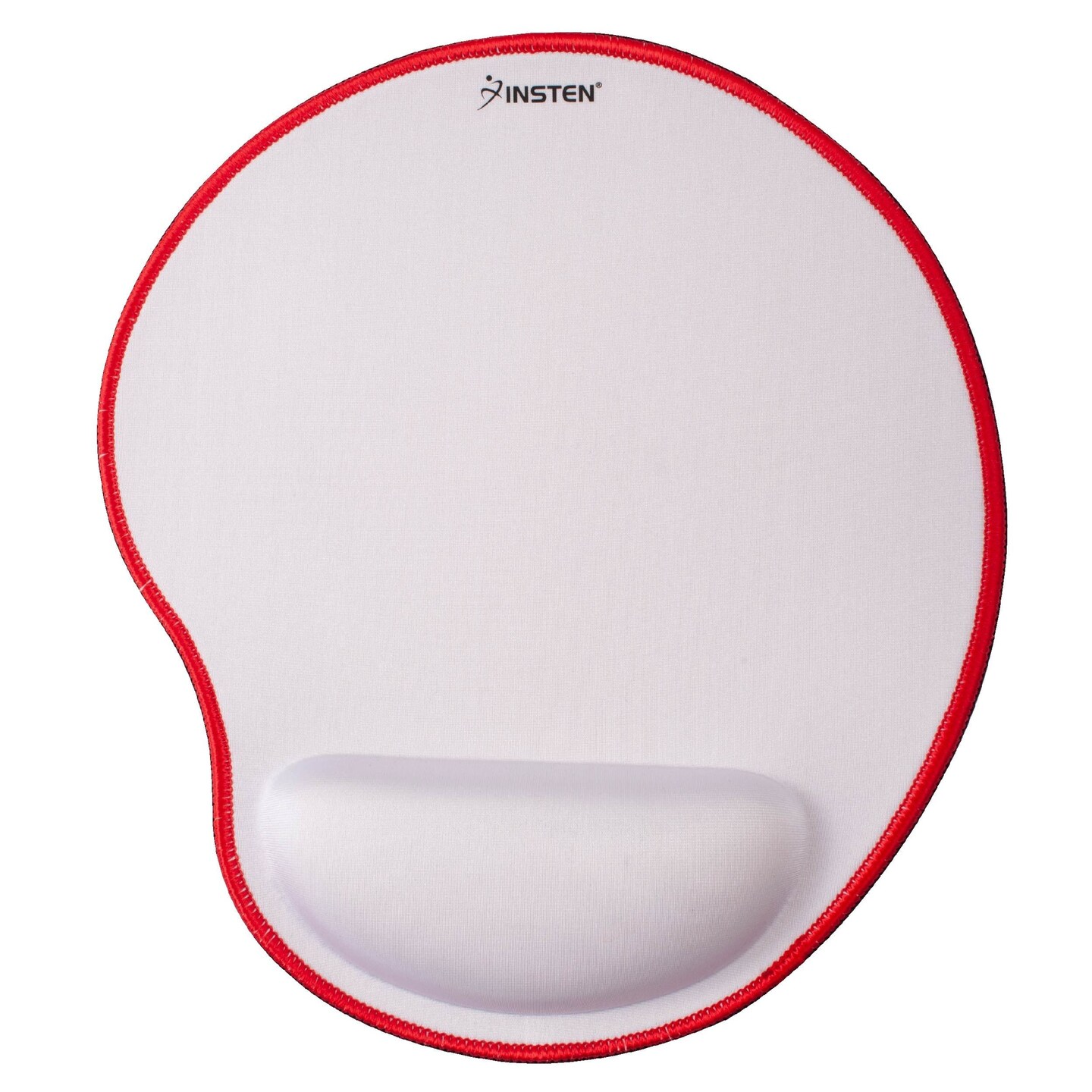 Insten Mouse Pad With Wrist Support Rest, Stitched Edge Mat