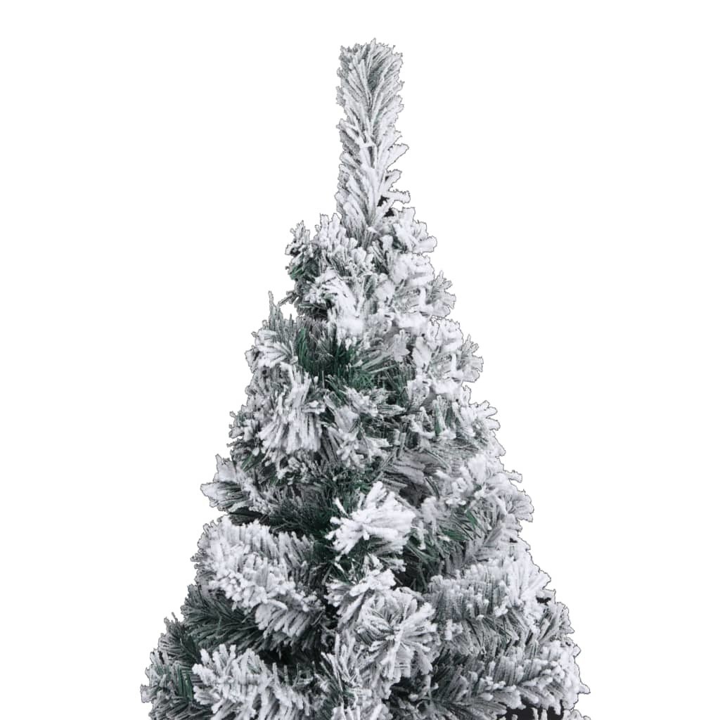 Slim Artificial Christmas Tree with LEDs&#x26;Ball Set