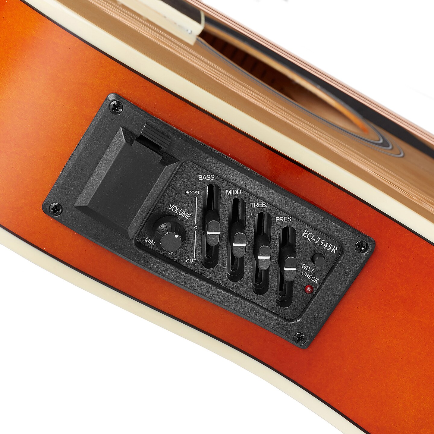 Ashthorpe Full-Size Thinline Cutaway Acoustic Electric Guitar Package with 10 Watt Amp