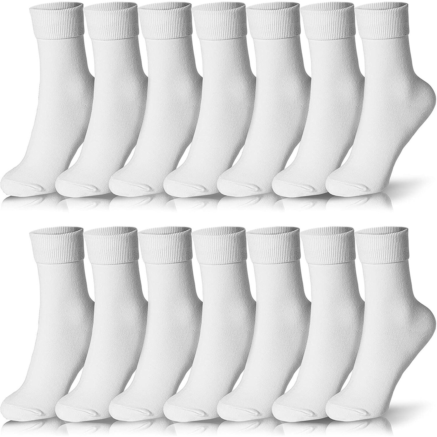 Ankle Socks - White (3 Pack) - Elizabeth Michael Uniforms