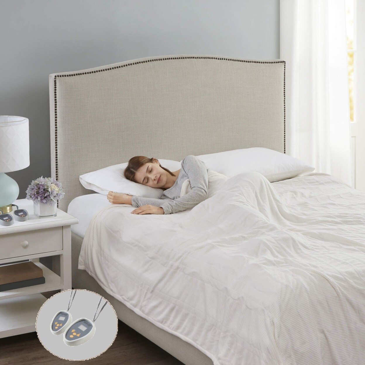 Beautyrest Electric Micro Fleece Heated Blanket, Full, Ivory | Michaels