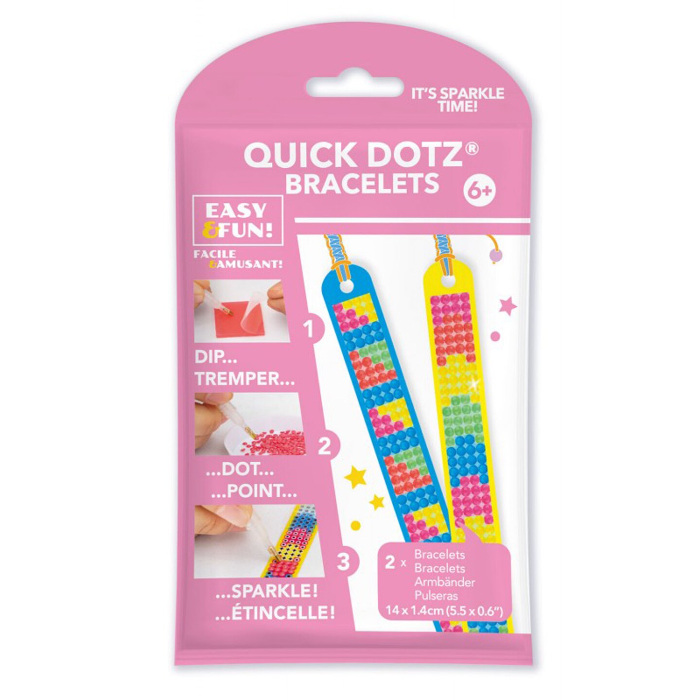 DIAMOND DOTZ ® DOTZIES - Neon, Diamond Art Bracelet Making Kit Adults ...