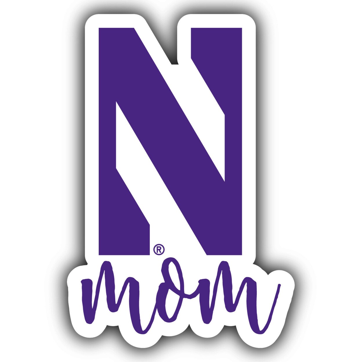 R and R Imports Northwestern University Wildcats Proud Mom 4-Inch Die Cut Decal