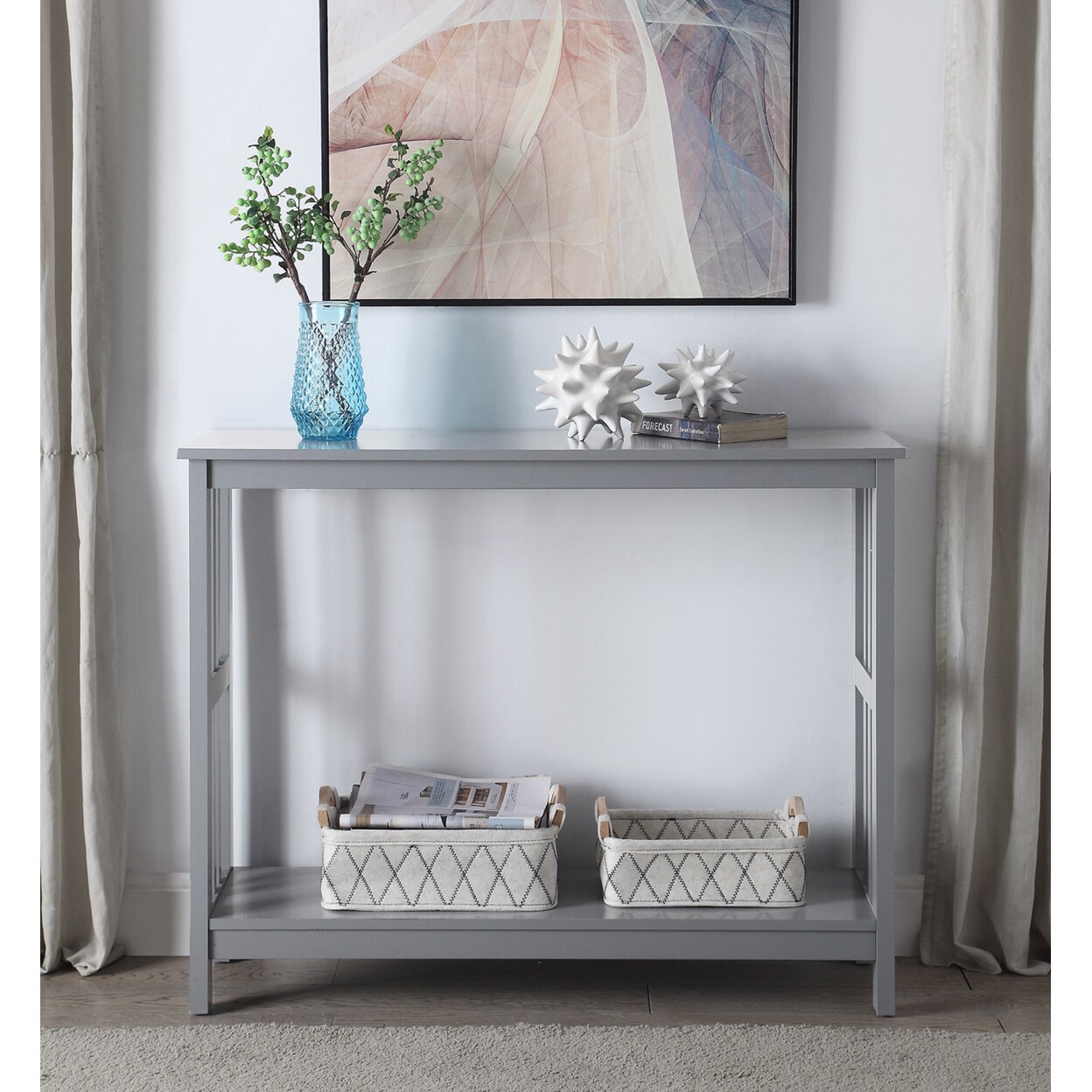 Convenience Concepts Mission Console Table, Gray