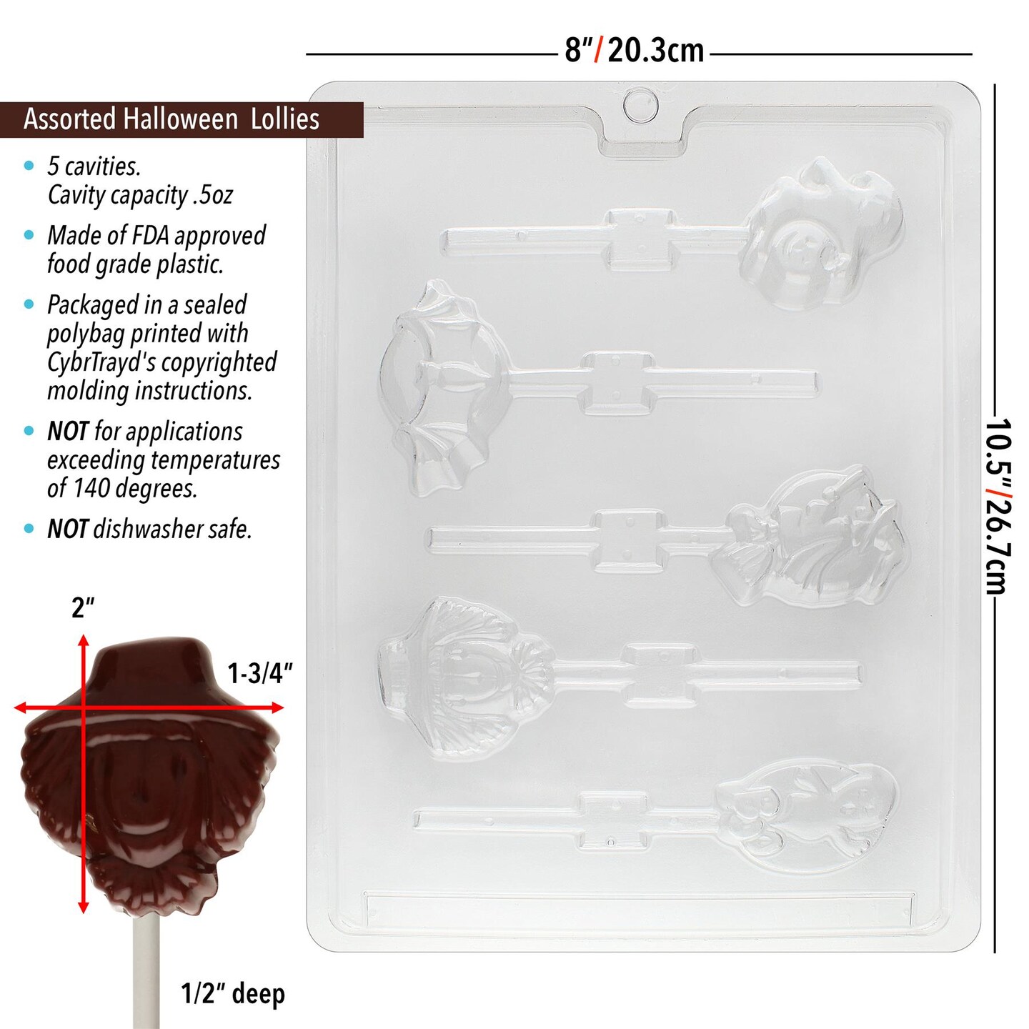 Chocolate Mold Assorted Lollys