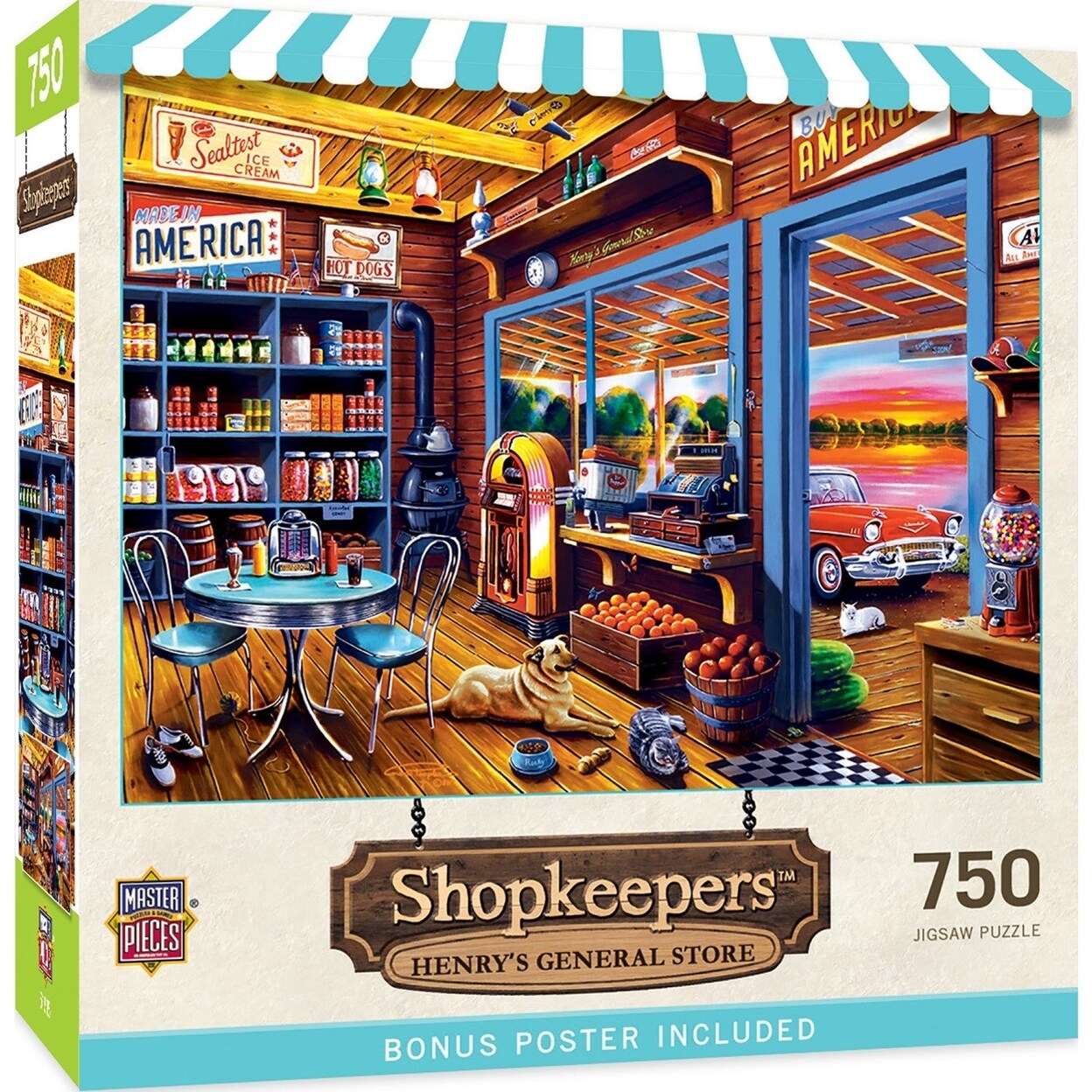 MasterPieces Shopkeepers - Henrys General Store 750 Piece Jigsaw Puzzle ...