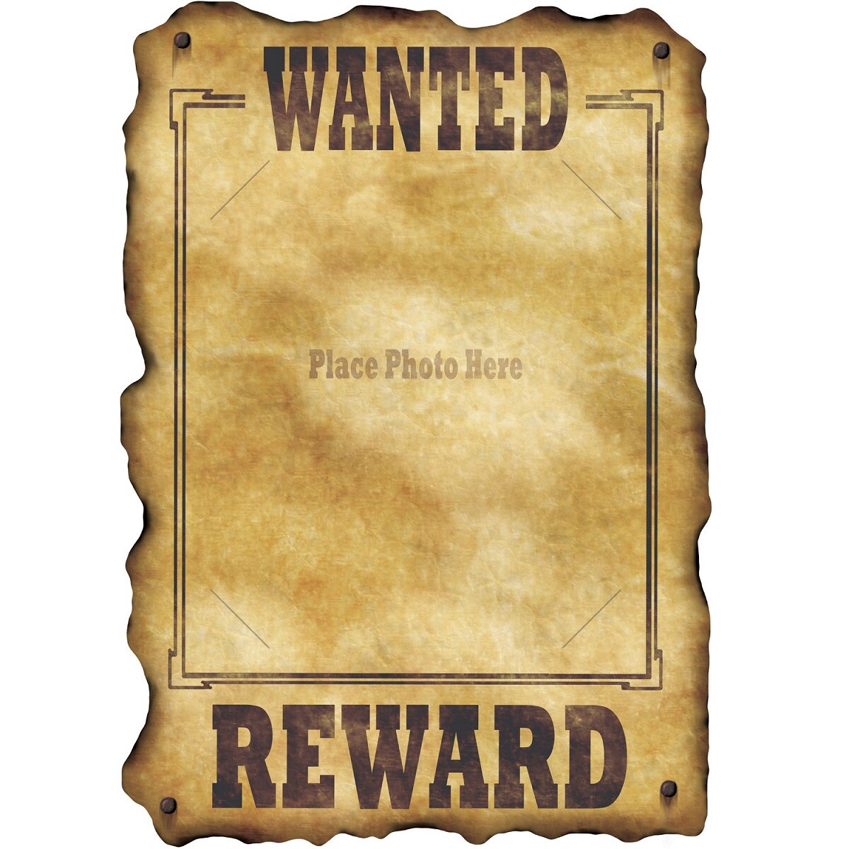 Party Central Club Pack of 12 Brown Country Western Wanted Sign Cutout Decors 17&#x22;