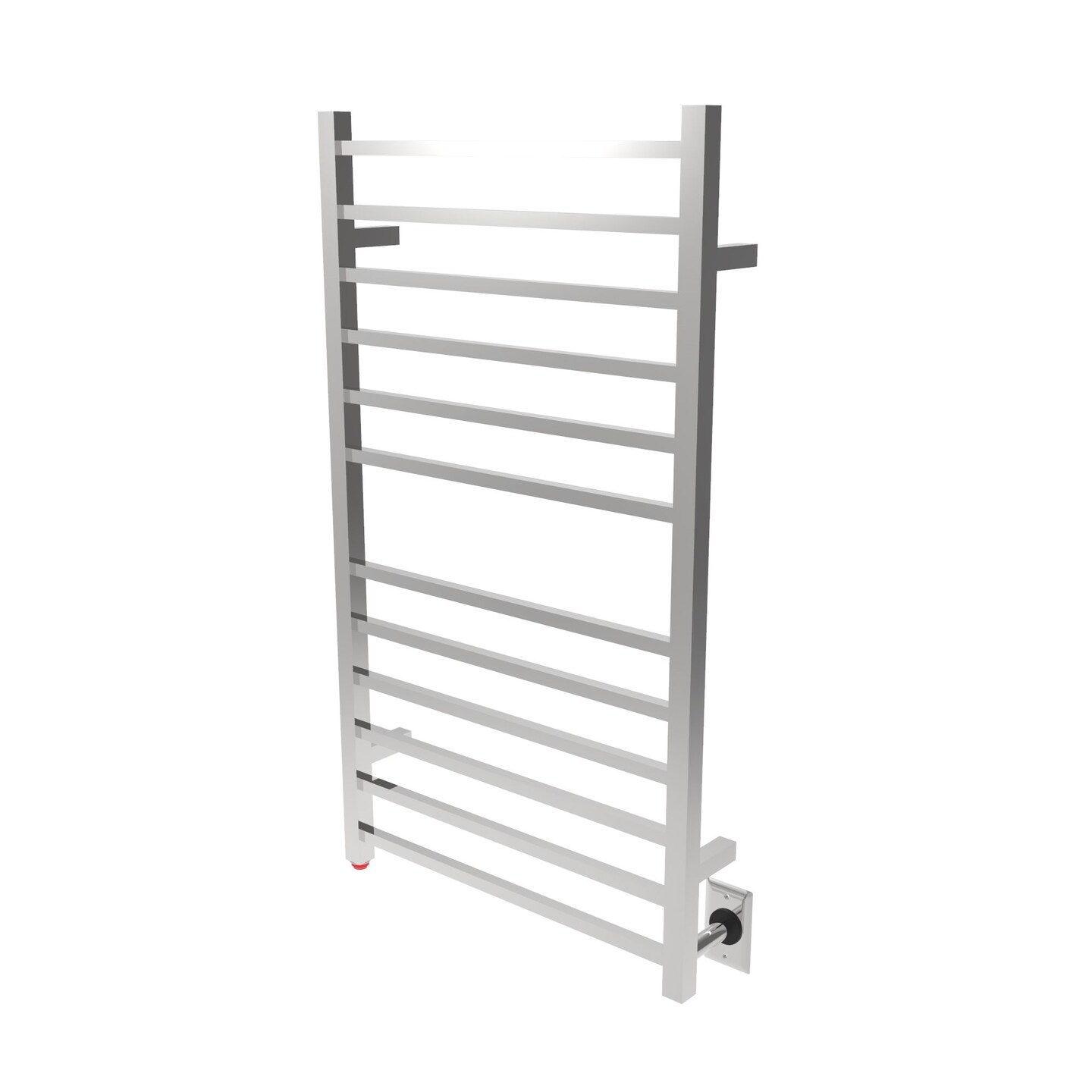 Amba Products 41.25&#x22; Stainless Steel Large Hardwired Square Polished 12 Bar Towel Warmer