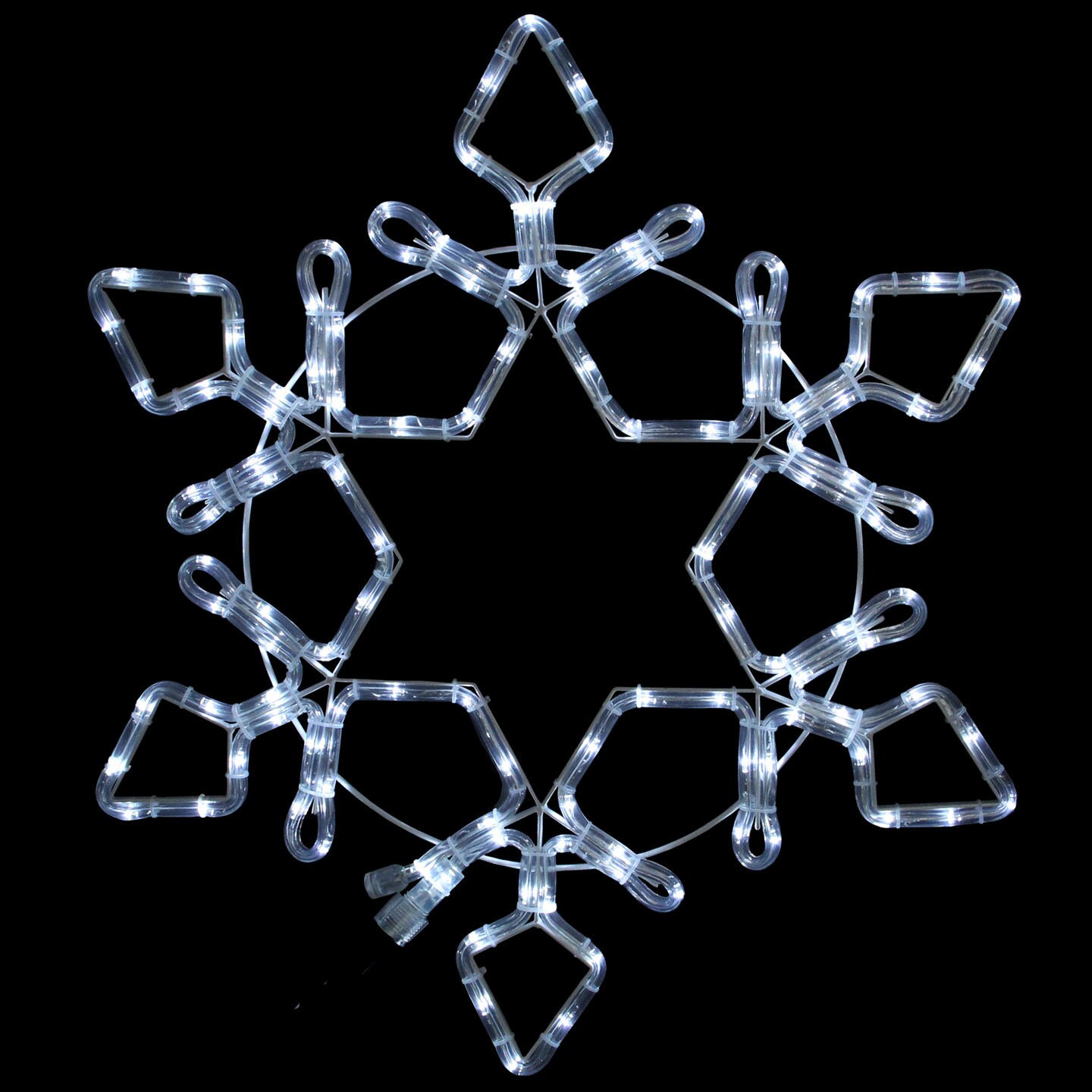 Northlight LED Rope Light Snowflake Commercial Christmas Decoration 5 ft