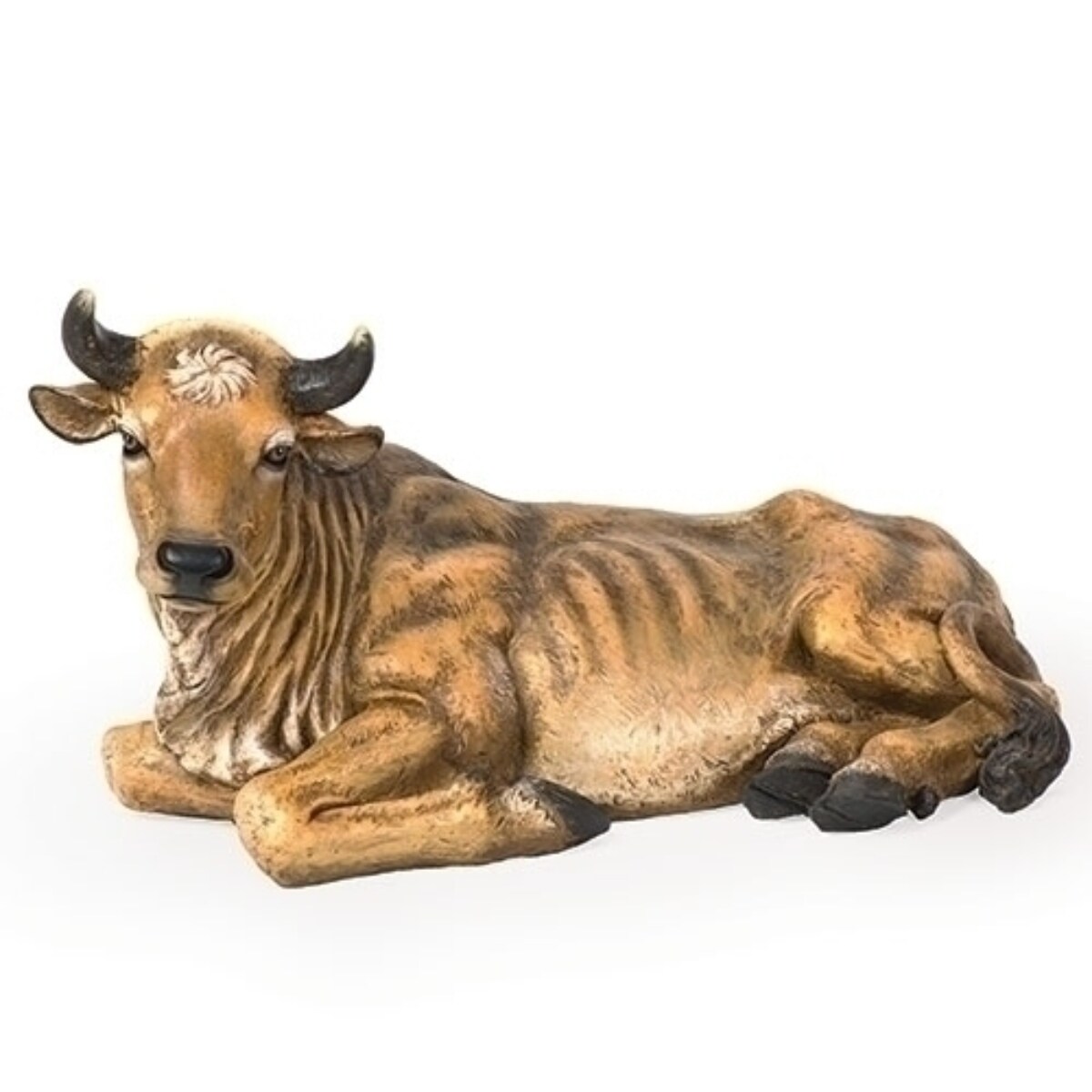 Roman 27&#x22; Seated Ox Nativity Christmas Outdoor Garden Statue
