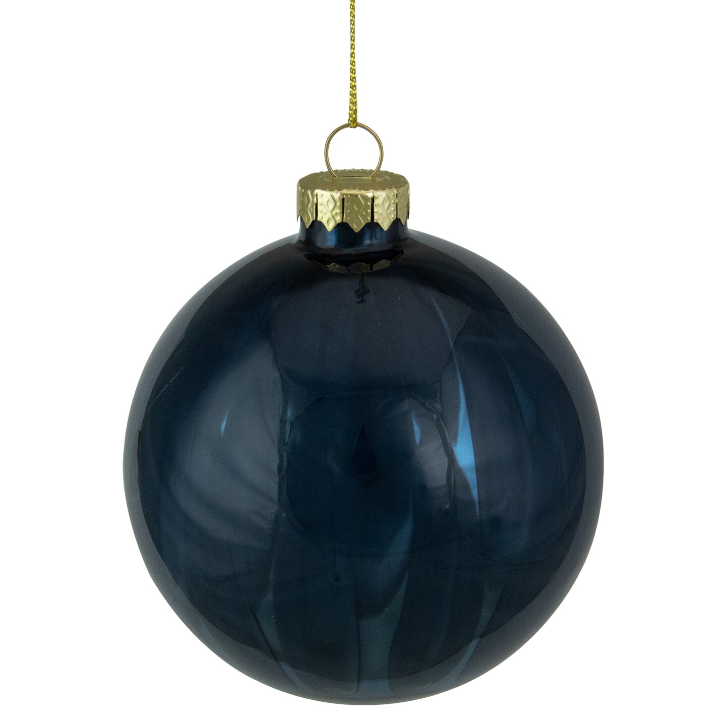 Northlight 4&#x22; Shiny Royal Blue Glass Christmas Ball Ornament