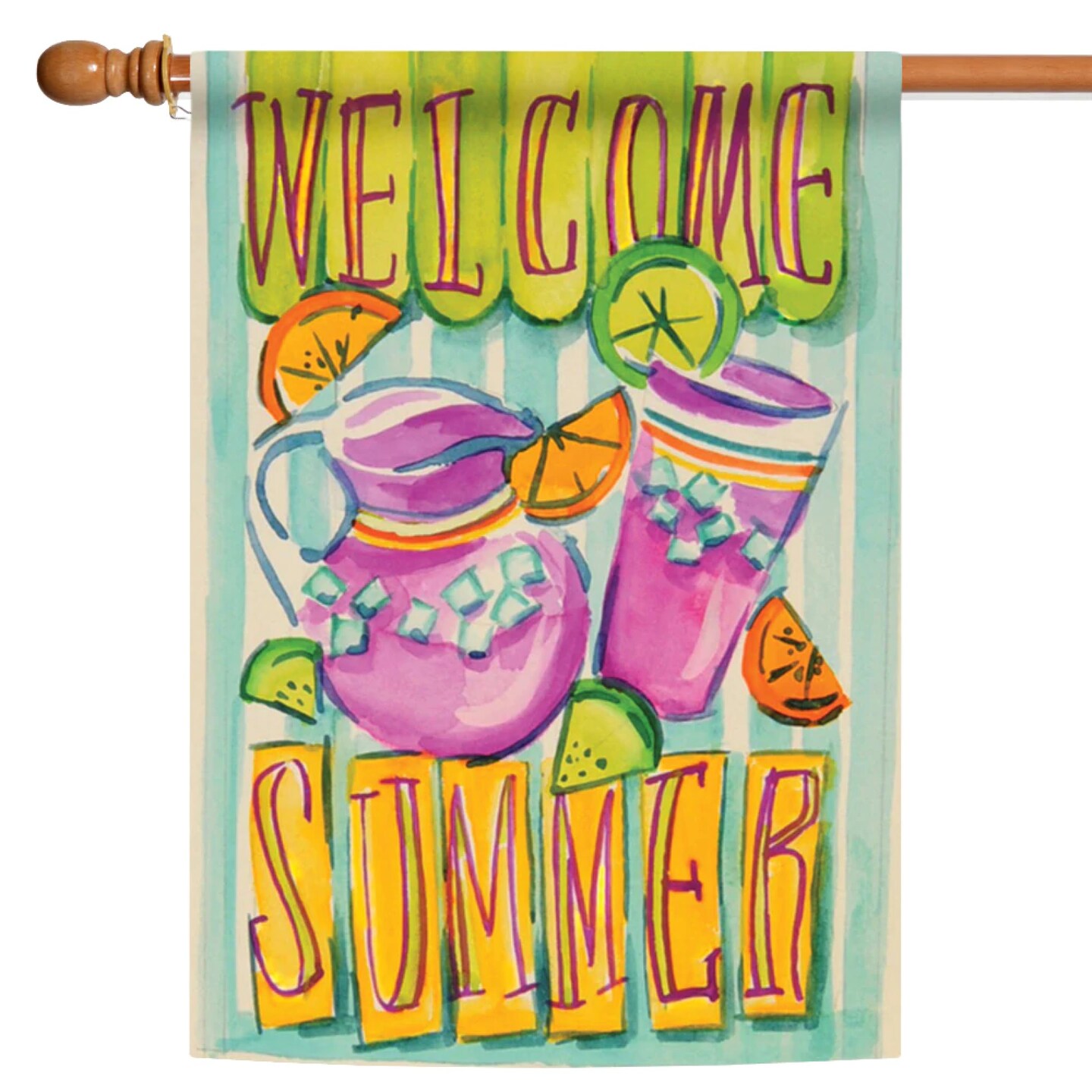 Toland Home Garden Bandiera Decorativa Summer Blues Welcome To Virginia, 31,8x45,7 Cm, In Poliestere Per Esterni, Resistente Ai Raggi UV E Muffa