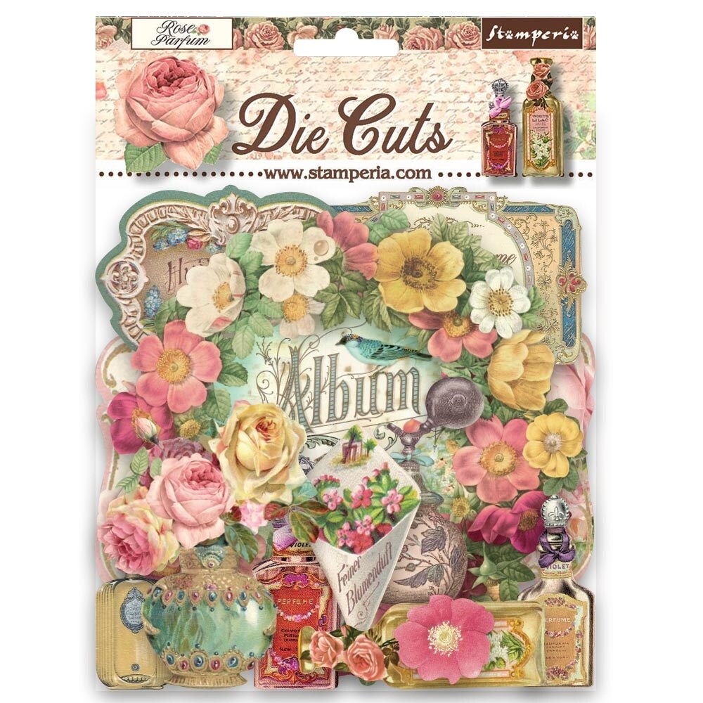 Stamperia Die-Cuts-Rose Parfum