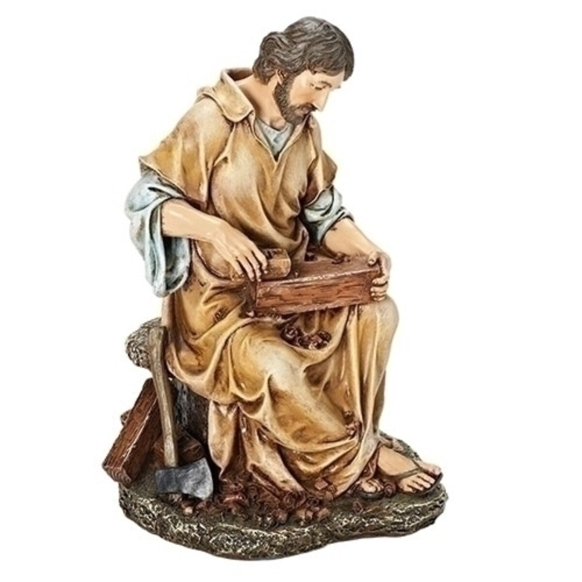 Roman Saint Joseph the Carpenter Figurine - 10.25&#x22;