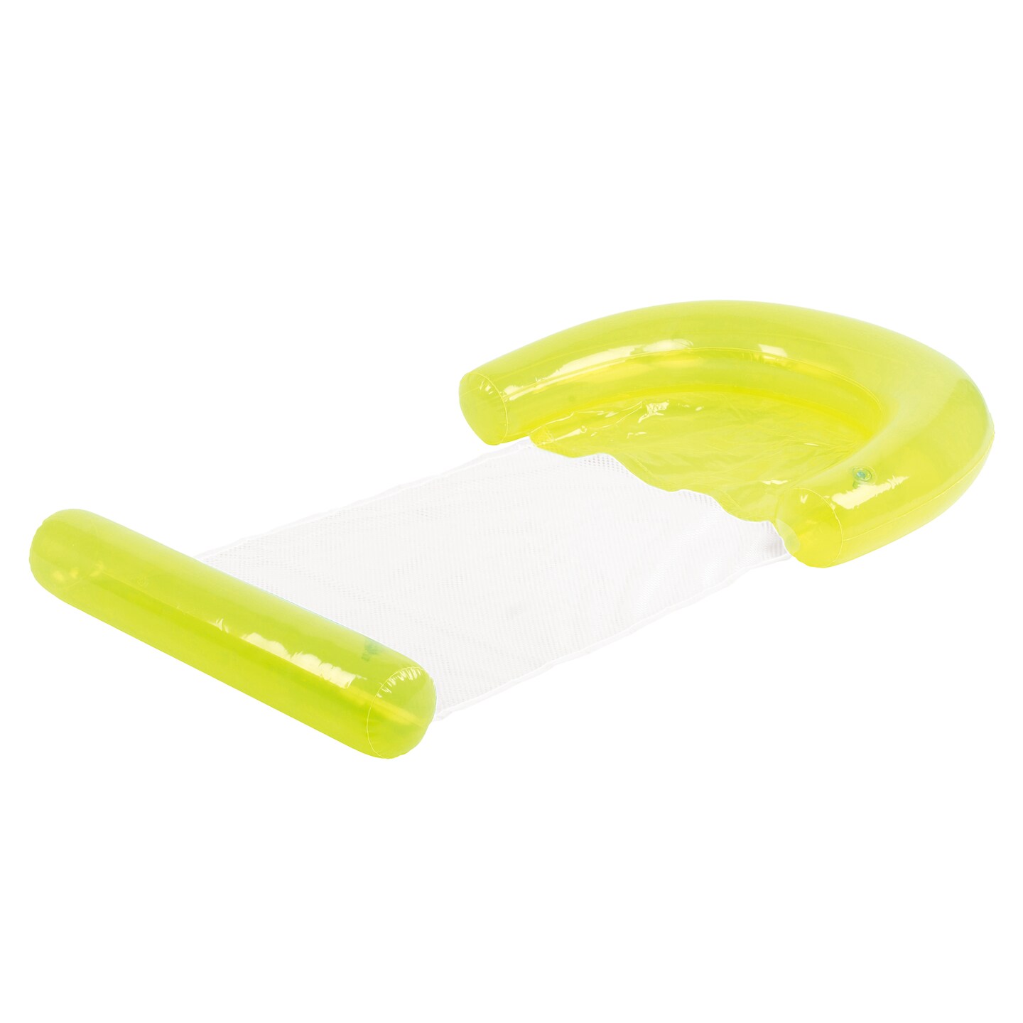 Northlight Inflatable Water Hammock Swimming Pool Lounger - 54.75&#x22; - Neon Yellow