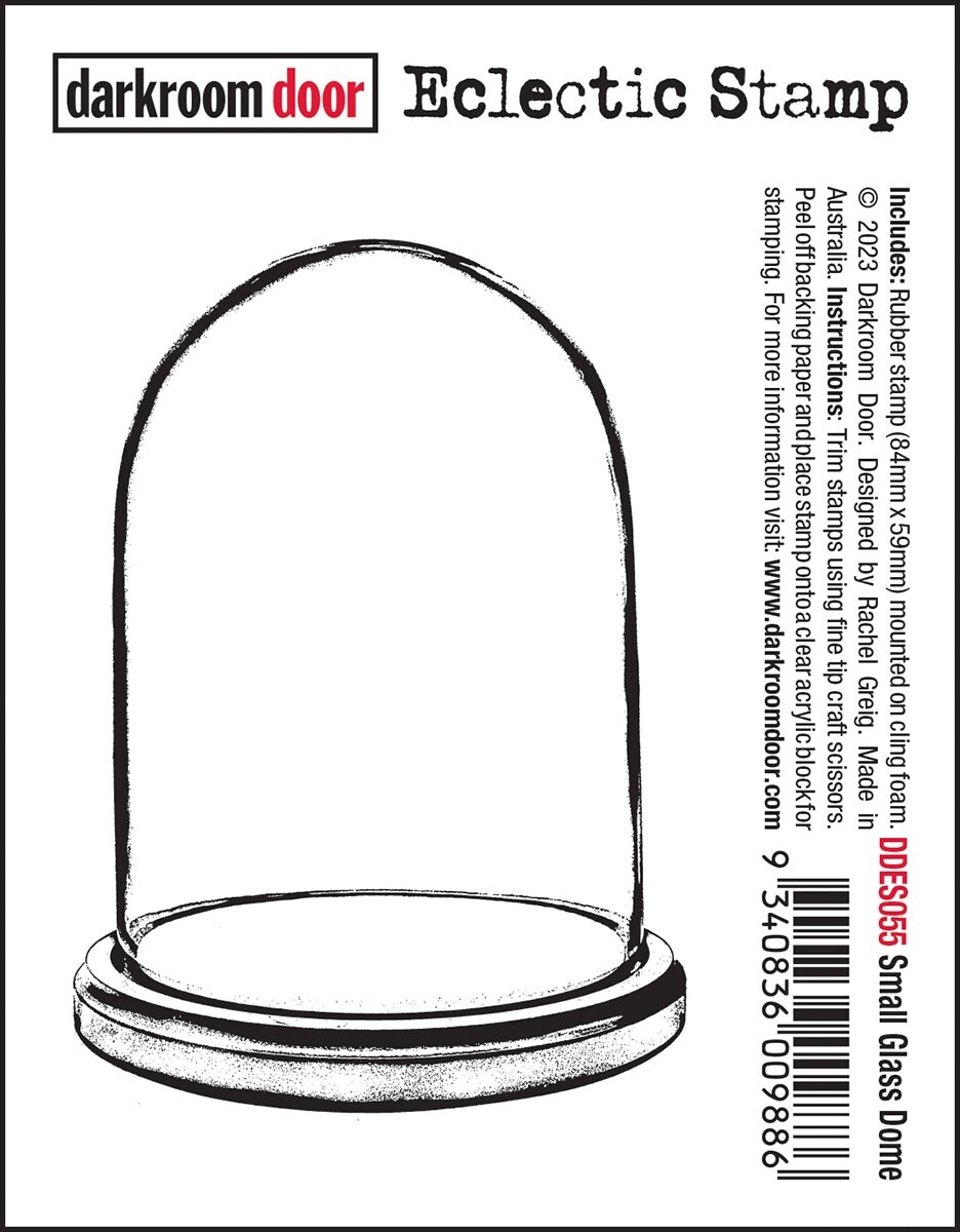 Darkroom Door Eclectic Cling Stamp 2.3"X3.3"Small Glass Dome Michaels