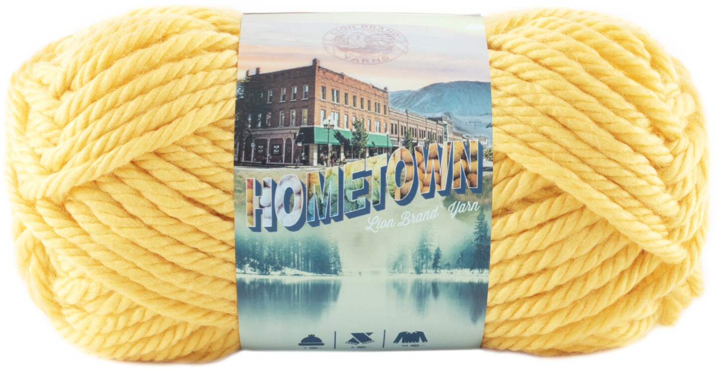 Lion Brand Hometown Yarn-Pittsburgh Yellow