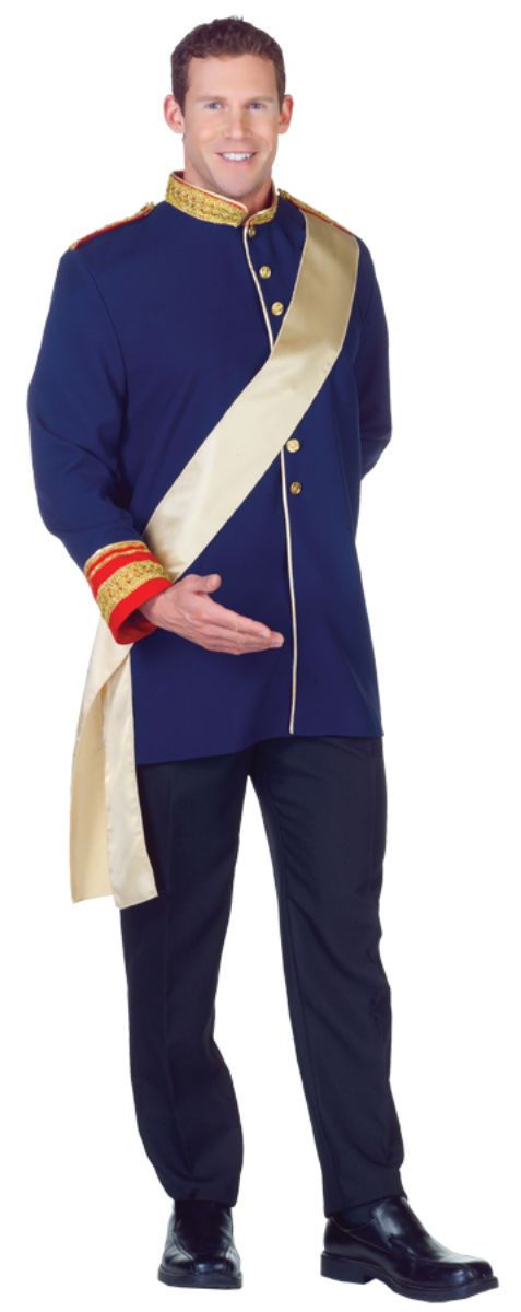 The Costume Center Blue and Gold Royal Prince Men Adult Halloween Costume - Large
