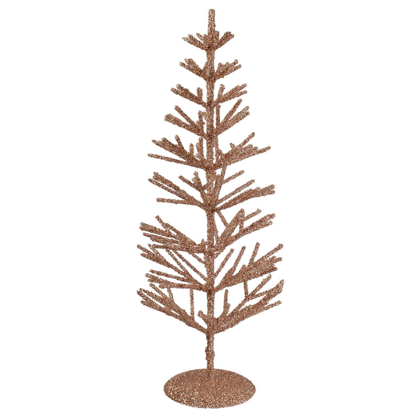 Northlight 18&#x22; Rose Gold Artificial Tabletop Christmas Tree - Unlit