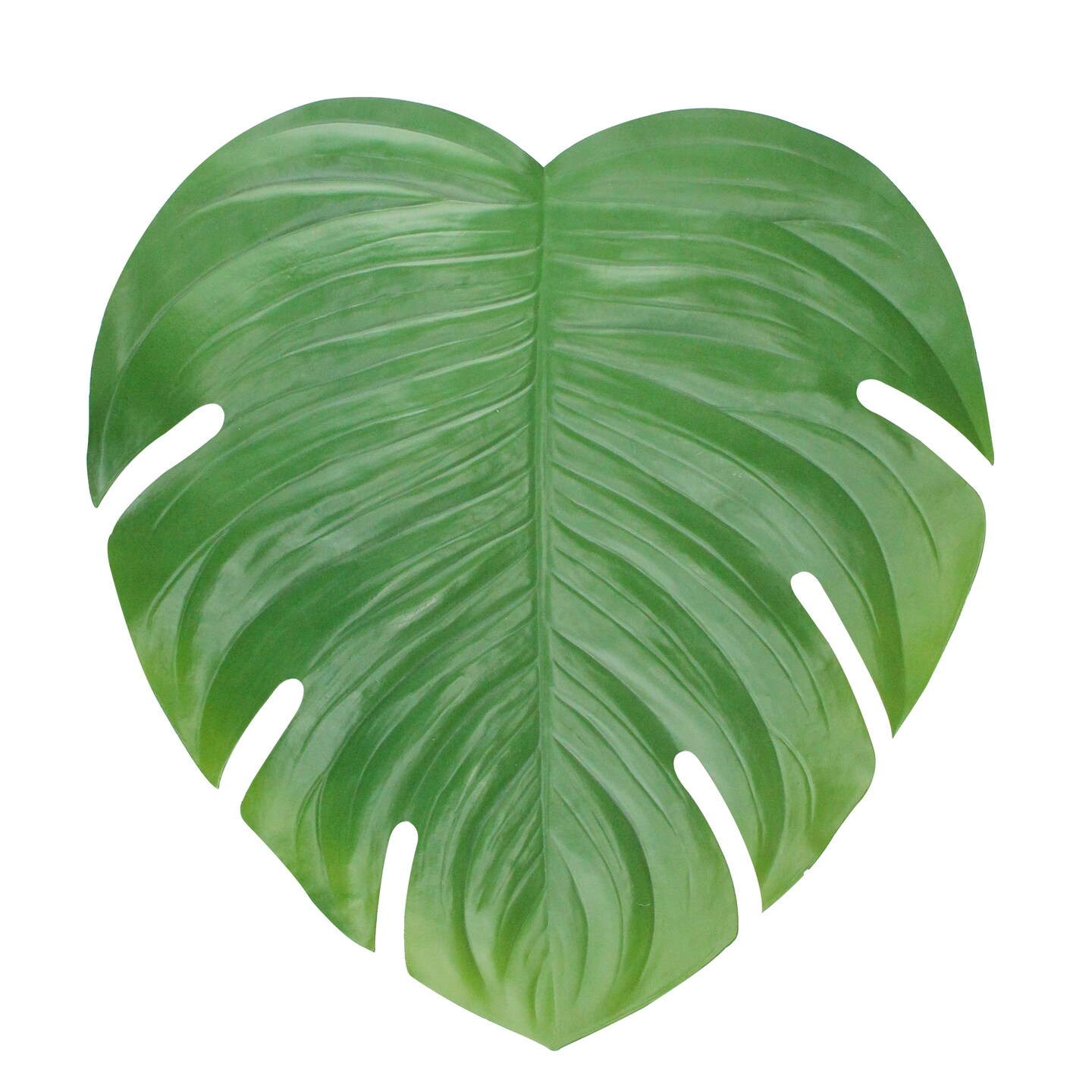 Allstate 18&#x22; Green Over Sized Monstera Leaf Placemat