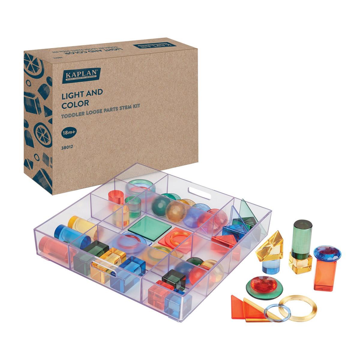 Kaplan Early Learning Company Light and Color: Toddler Loose Parts STEM Kit