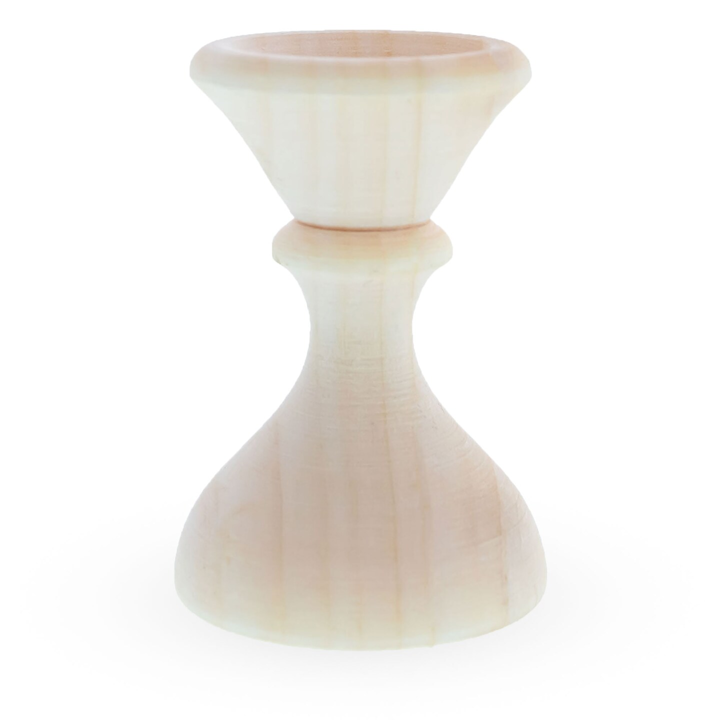 Tall Pedestal Unfinished Wooden Egg Stand Holder Display