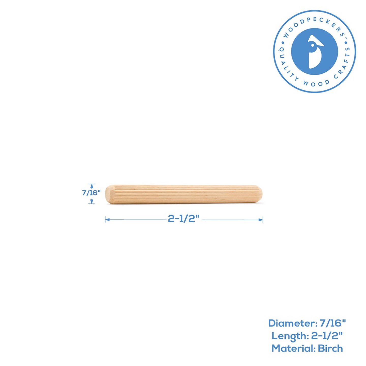 Wood Dowel Pins, Multiple Sizes, for Furniture & Crafts|Woodpeckers