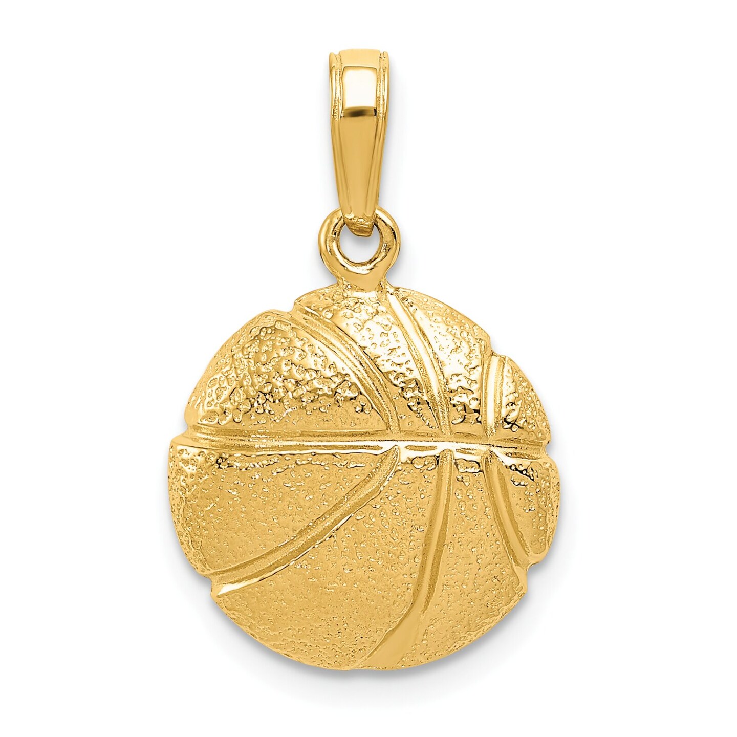 14K cheapest Gold Basket Ball Charm / Pendant for Necklace