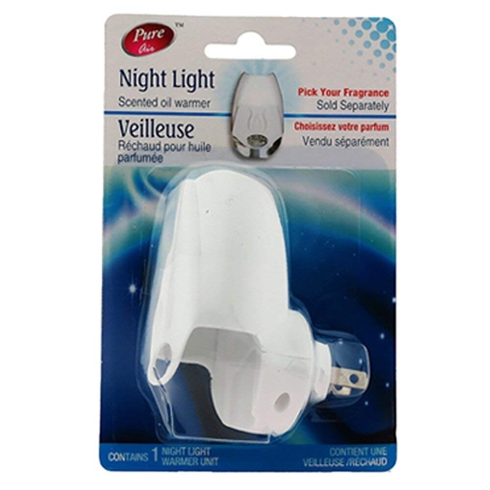 Pure Air   Scented Oil Warmer Plus Night Light (Pack Of 3)