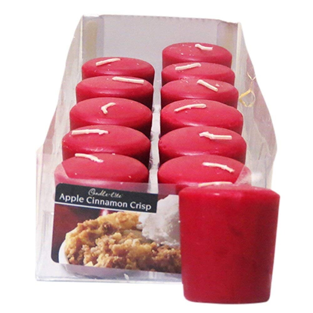 Candle-Lite Top Votive Candle- Apple Cinnamon Crisp (Per Candle Piece Price) 217563