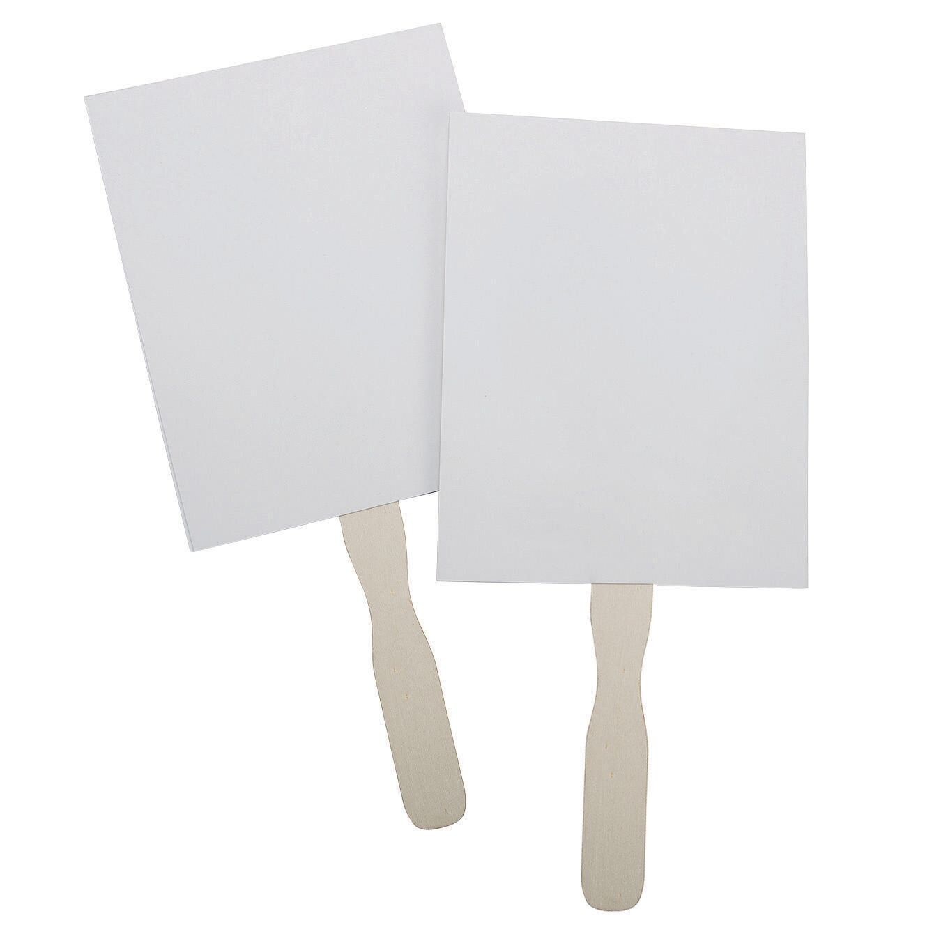 Blank Paper Fans 3 Pack