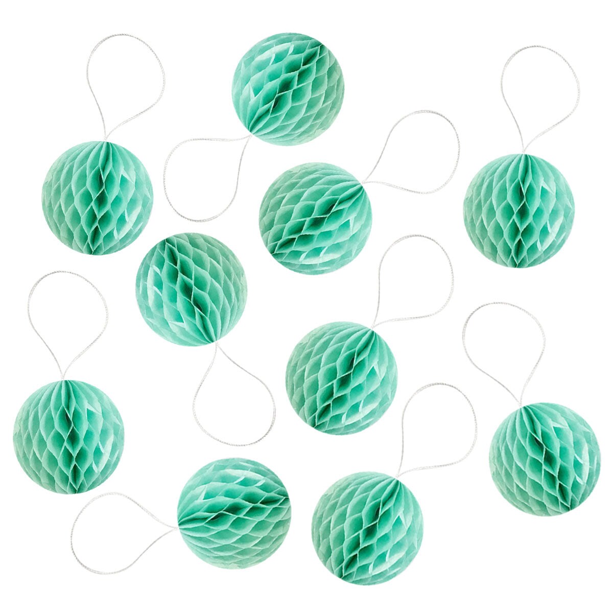 Wrapables Mini Honeycomb Ball Party Decorations for Weddings, Birthday Parties, Baby Showers and Nursery Decor (Set of 10), 2"