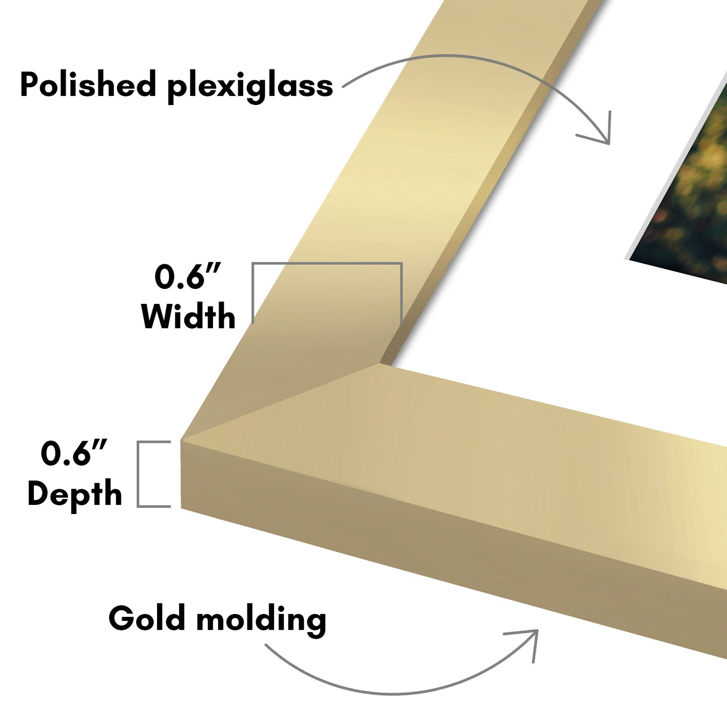 Americanflat 2 Pack of Picture Frames with Mat - Plexiglass Cover