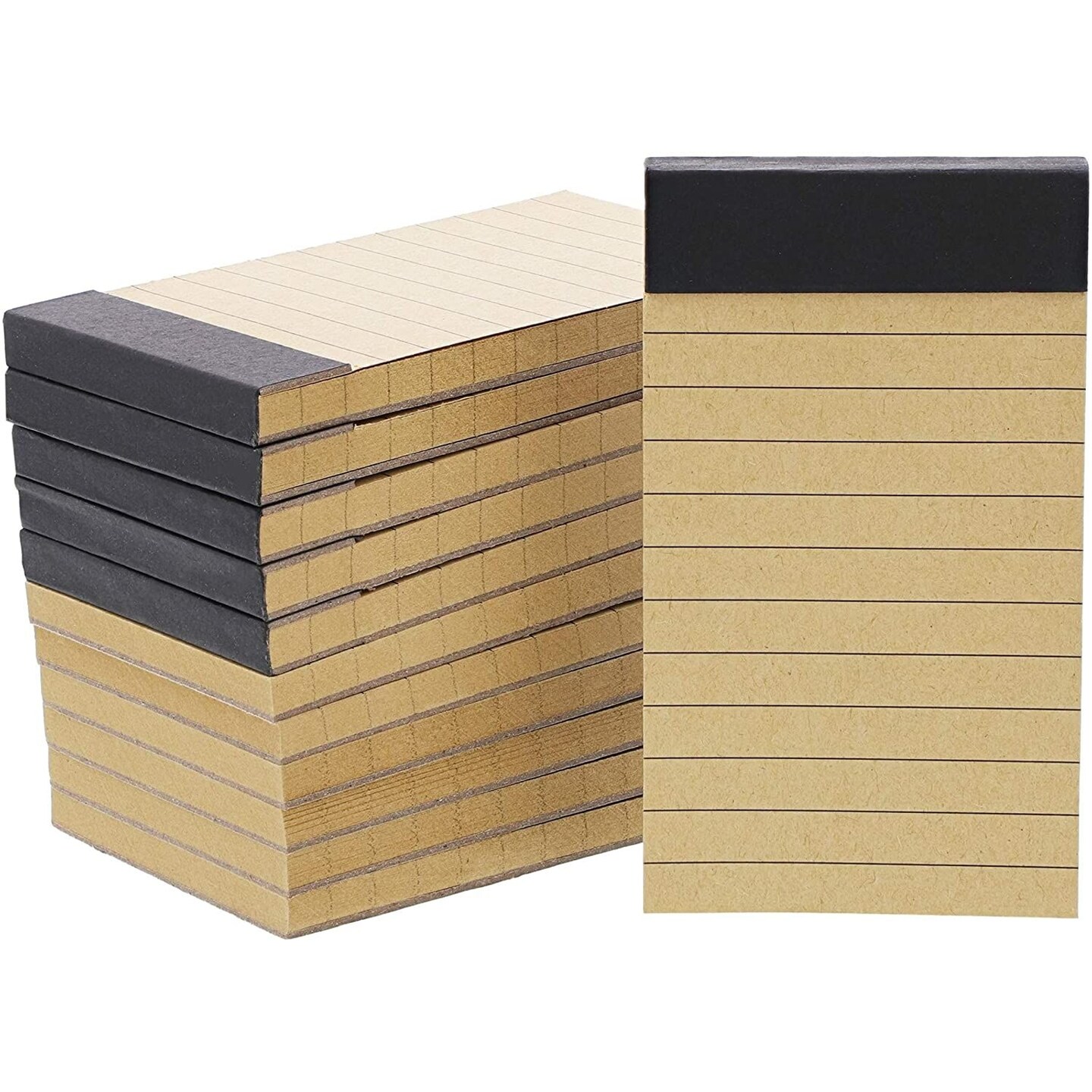 Mini Tasks List Notepads with Kraft Paper (2 x 4 Inches, 12-Pack)