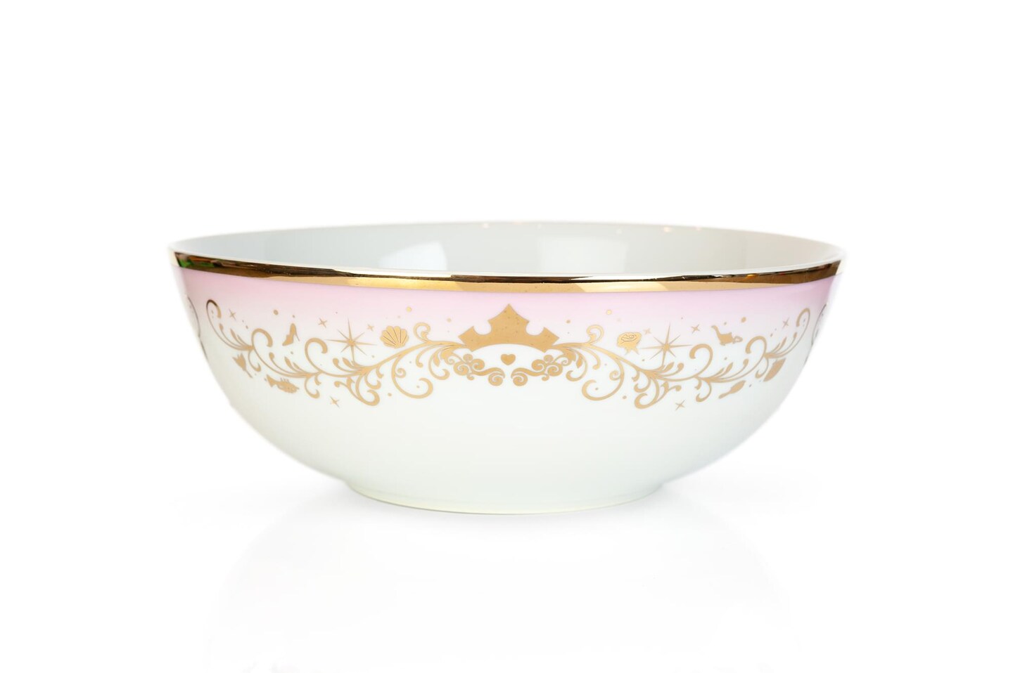 Disney Princess Ceramic Serving Bowl | Elegant Dinner Bowl Measures 10.5 Inches