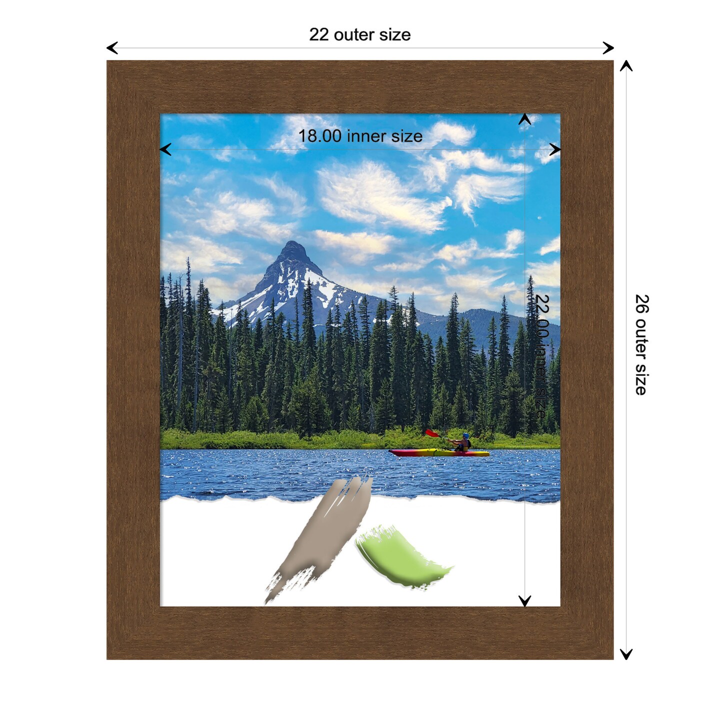 Carlisle Wood Picture Frame, Photo Frame, Art Frame